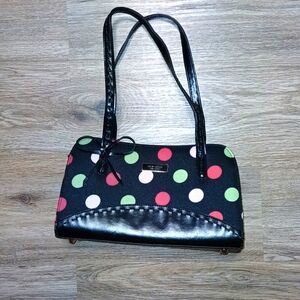 Kate Spade Black Polka Dot Purse. Used but very good condition!